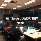 使用word怎么打横向大字（图3）