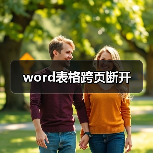 word表格跨页断开(图2) word表格跨页断开(图2)