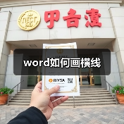 word如何画横线（图3）