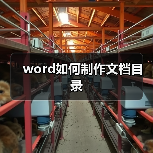 word如何制作文档目录(图1) word如何制作文档目录(图1)