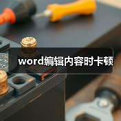 word编辑内容时卡顿(图3) word编辑内容时卡顿(图3)