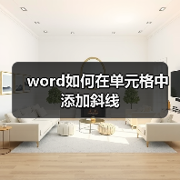 word如何在单元格中添加斜线（图1）