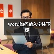 word如何输入字体下标（图2）