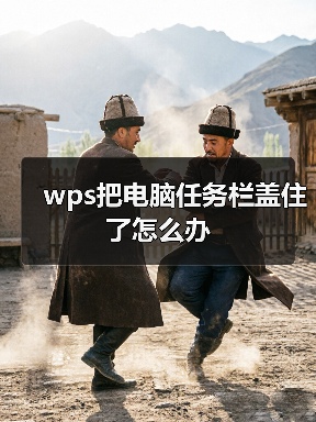 wps把电脑任务栏盖住了怎么办（图2）