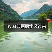 wps如何把字竖过来(图4) wps如何把字竖过来(图4)