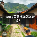 word页眉横线怎么去掉？（图1）