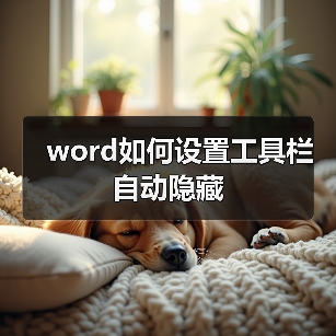 word如何设置工具栏自动隐藏（图3）