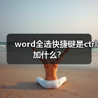 word全选快捷键是ctrl加什么？（图1）