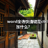 word全选快捷键是ctrl加什么？（图4）