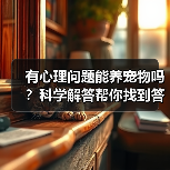有心理问题能养宠物吗?科学解答帮你找到答案(图3) 有心理问题能养宠物吗?科学解答帮你找到答案(图3)