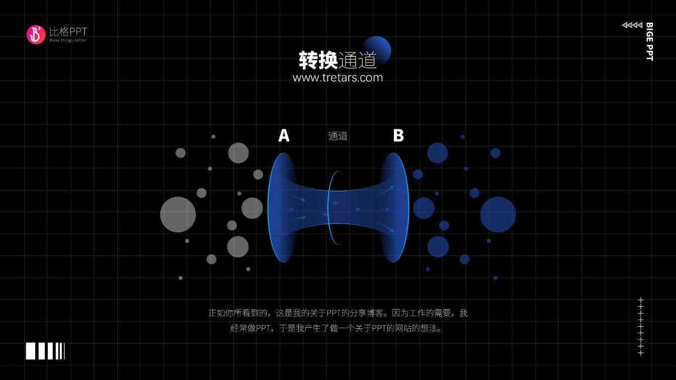 转换通道PPT图表：从一种状态到另一种状态(图1)